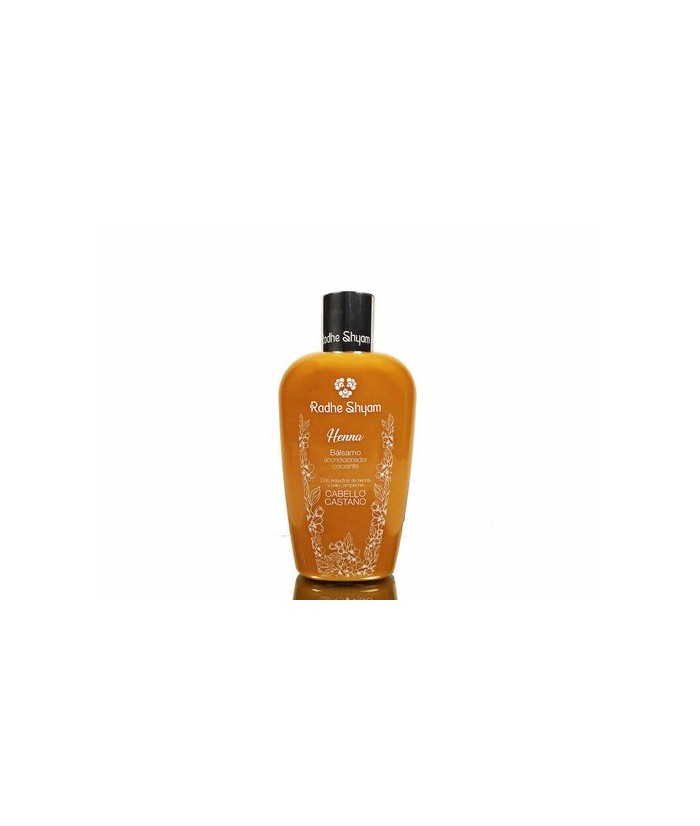 El Bálsamo Acondicionador Colorante a la Henna Radhe Shyam, ha sido desarrollado para reforzar la acción del Shampoo Colorante 