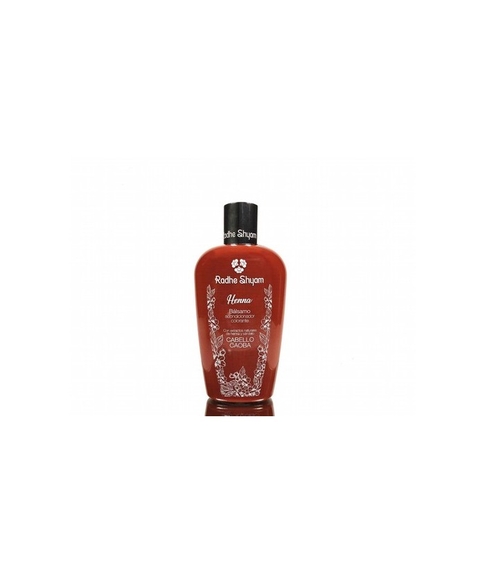 El Bálsamo Acondicionador Colorante a la Henna Radhe Shyam, ha sido desarrollado para reforzar la acción del Shampoo Colorante 