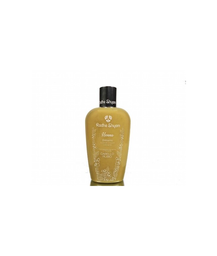El Bálsamo Acondicionador Colorante a la Henna Radhe Shyam, ha sido desarrollado para reforzar la acción del Shampoo Colorante 