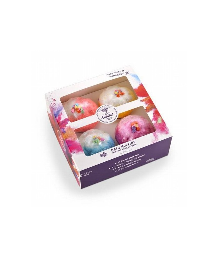 Set de regalo de las 4 magdalenas efervescentes para el baño.

1 Magdalena eeferescente OMG Orange
1 Magdalena efervescente 