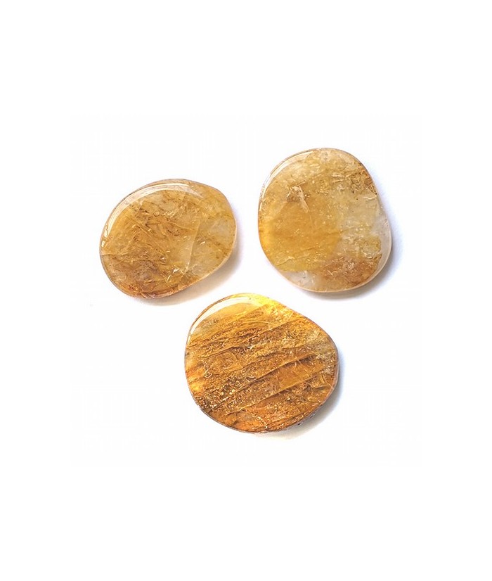 Rodado plano para Chakra de Citrino.

Chakra significa "rueda" en Sánscrito. Este término se utiliza para denominar los centr
