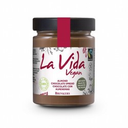 Crema de chocolate con almendras vegana La Vida Vegan 270 g
Ingredientes: Azucar de caña*, ALMENDRAS* 15%, aceite de girasol*,