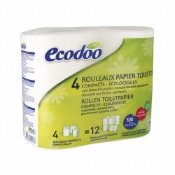 Papel higiénico compacto 100% fibra reciclada Ecodoo 4 unidades
ECODOO

Papel 100% reciclado absorbente y resistente, de dob
