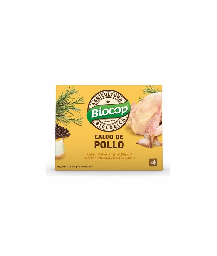 Caldo concentrado de pollo en cubitos De auténtico sabor Para crear y enriquecer tus mejores platos Presentado en estuche de ca