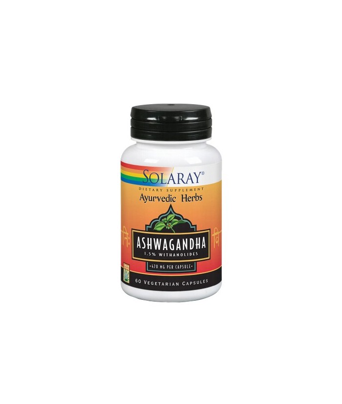 Ashwagandha-60 VegCaps. Apto Para Veganos. Sin Gluten.
REF.39902
CONTENIDO MEDIO (POR DOS VEGCAPS)
Ashwagandha (Withania som