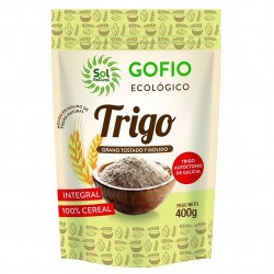 GOFIO DE TRIGO INTEGRAL BIO 400G SOL NATURAL
El gofio, alimento típico de las Islas Canarias, es la harina que se obtiene del 