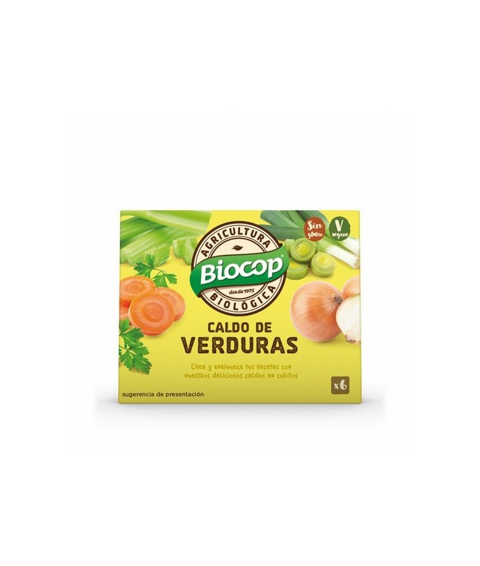 0213 Caldo de verduras cubitos Biocop 6 x 10 g
BIOCOP

Caldo deshidratado en cubitos. Apto para veganos. Una sabrosa mezcla 