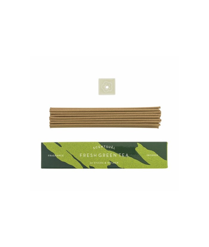 Fragancia de matcha recién hecho que resalta la nota verde de las hojas de té a través de un aroma floral de jazmín.

Inciens