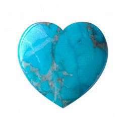 Howlita Azul tallada en forma de corazón para decoración o terápia de Feng-shui.
Medida:  40x40x5mm