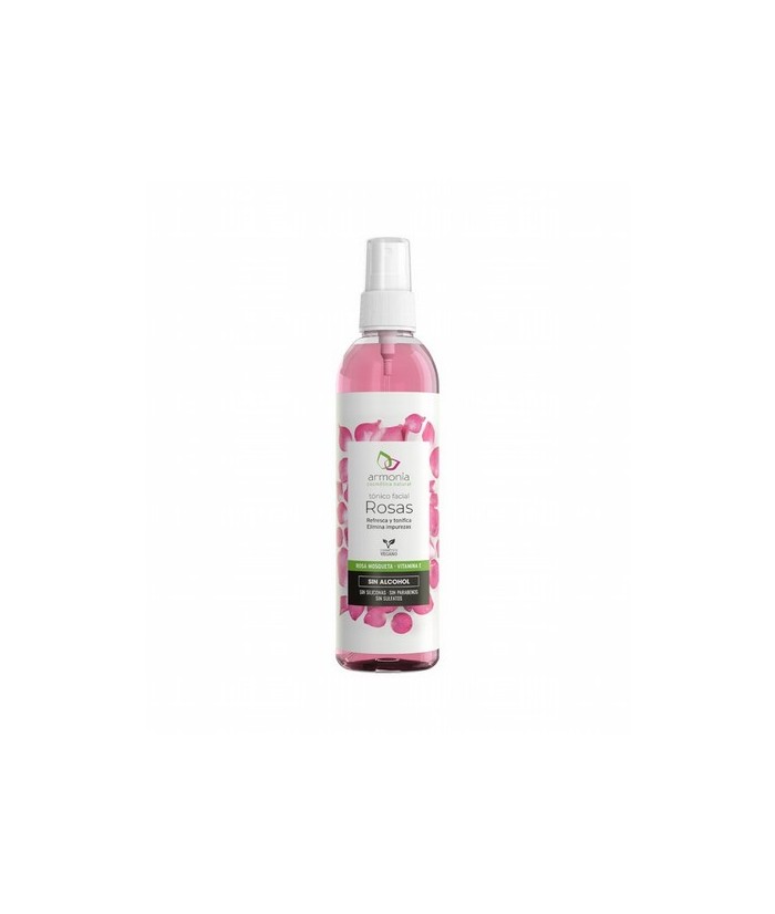 El agua de rosas de Armonía Cosmética Natural tiene propiedades calmantes, tonificantes, relajantes e incluso astringentes. Ide