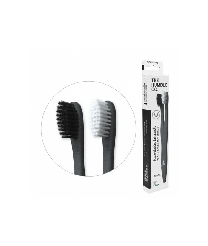 paquete de 2 cepillos de dientes a base de plantas - sensitive white / black
la segunda mejor cosa
estamos locos por el bambú