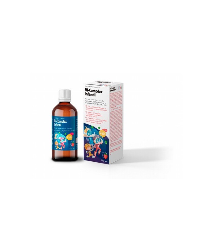 BiComplex infantil
Producto a base de acerola, propóleo, tomillo, equinácea, betacaroteno y oligoelementos (Zinc, Manganeso y 