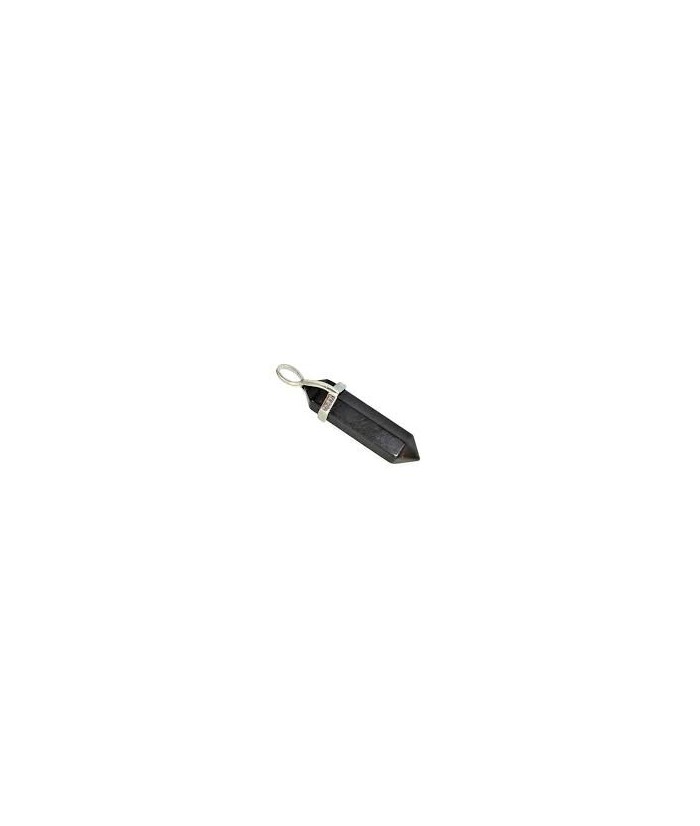 COLGANTE PUNTA BITERMINADA OBSIDIANA BISUTERIA