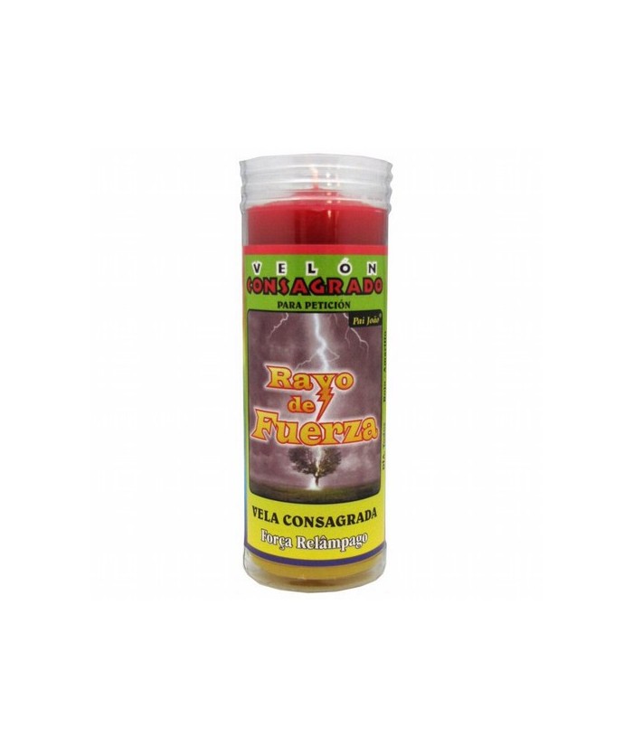 VELON CONSAGRADO Rayo de Fuerza 15 x 5.5 cm (Incluye Ritual)