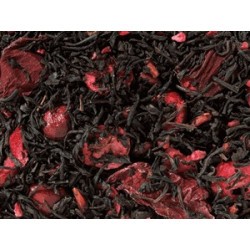 Té negro (93%), aroma, rebanadas de arándano liofilizada, trocitos de frambuesa liofilizadas, pepas de granada, rosas campesina
