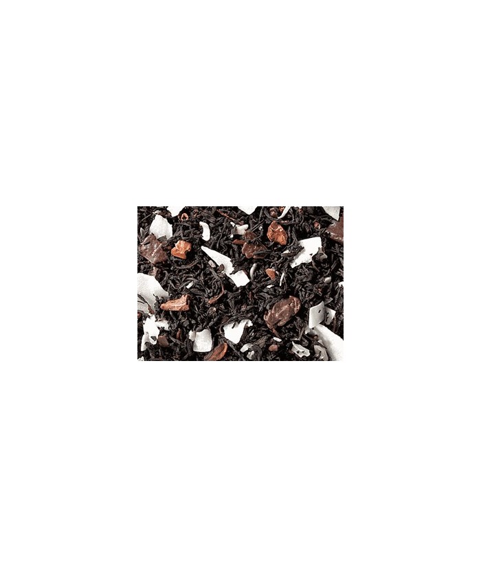 Té negro (65%), plaquitas de chocolate jumbo (azúcar, grano de cacao molido con mantequilla de cacao, polvo de cacao, emulsiona