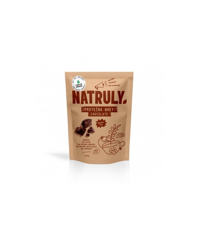 organica
sin gluten
sin azucares anadidos
sin aditivos artificiales
sin tonterias
Proteína whey concentrada (86%)
Cacao e