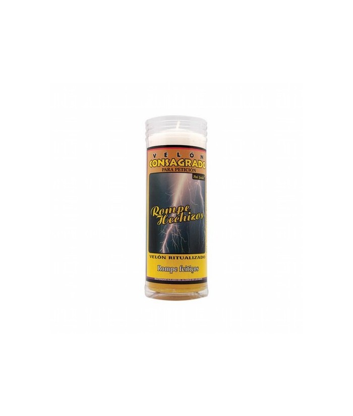 VELON CONSAGRADO Rompe Hechizo 15 x 5.5 cm (Incluye Ritual)