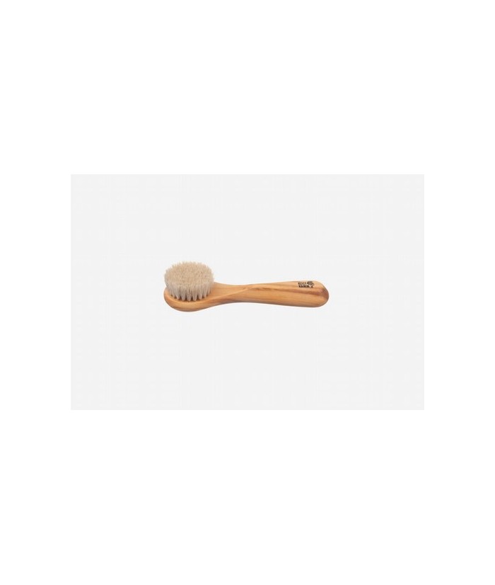
Cepillo facial con mango, madera de olivo, melena
Longitud: 15 cm.