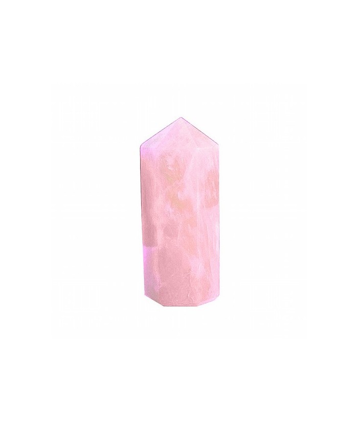 Punta pulida de Cuarzo Rosa.

Tamaño: 5,5x2cm