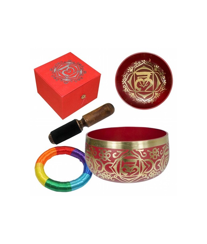 Cuenco de bronce perteneciente al Primer Chakra.
Incluye Cuenco de Bronce, aro almohadilla, mazo y caja.

Medida cuenco: 12,
