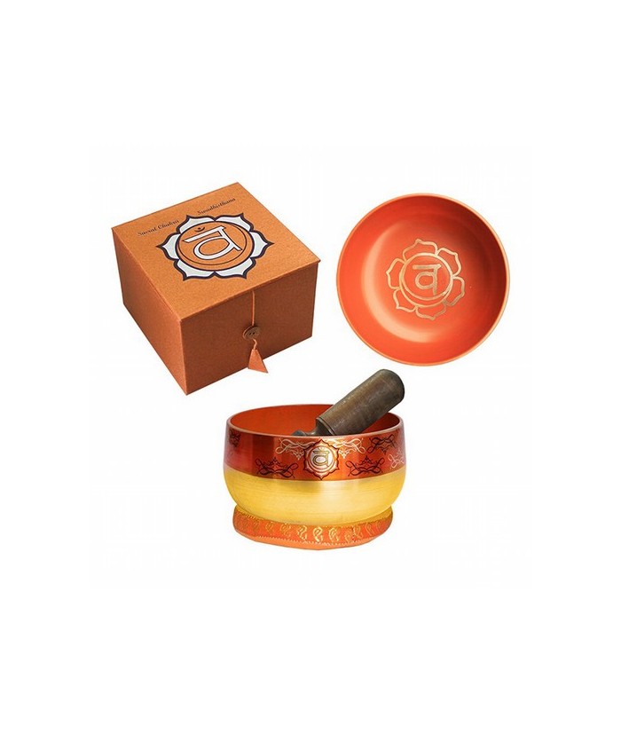 Cuenco de bronce perteneciente al Segundo Chakra.
Incluye Cuenco de Bronce, almohadilla, mazo y caja.

Medida cuenco: 12,5 c