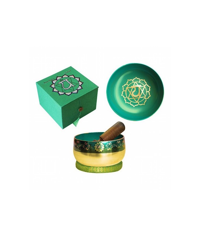 Cuenco de bronce perteneciente al Cuarto Chakra.
Incluye Cuenco de Bronce, almohadilla, mazo y caja.

Medida cuenco: 12,5 cm