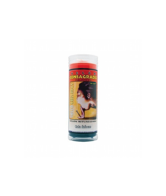 VELON CONSAGRADO Calla Chismes 15 x 5.5 cm (Incluye Ritual)

También llamado Amarra Lengua