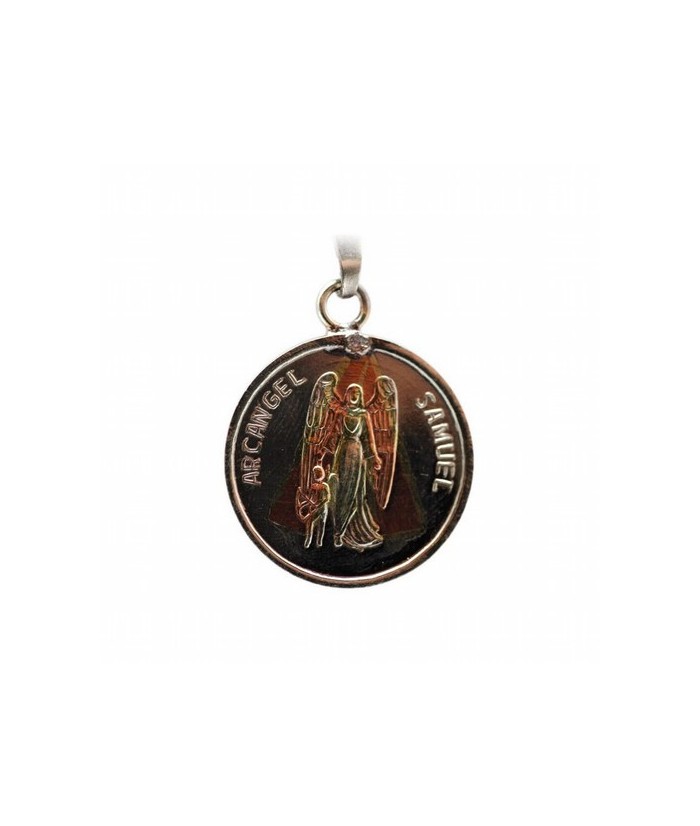 Amuleto Arcangel Chamuel con Tetragramaton 2.5 cm