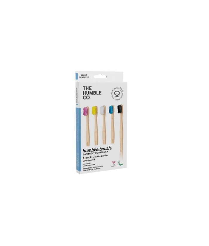 paquete familiar - cepillo de dientes de bambú plano y curvo para adultos - sensible - paquete de 5
el original que arrasó en 
