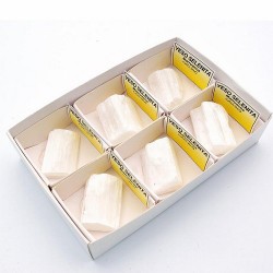 Yeso Selenita en cajitas de 4x4cm.
SET 6 UD