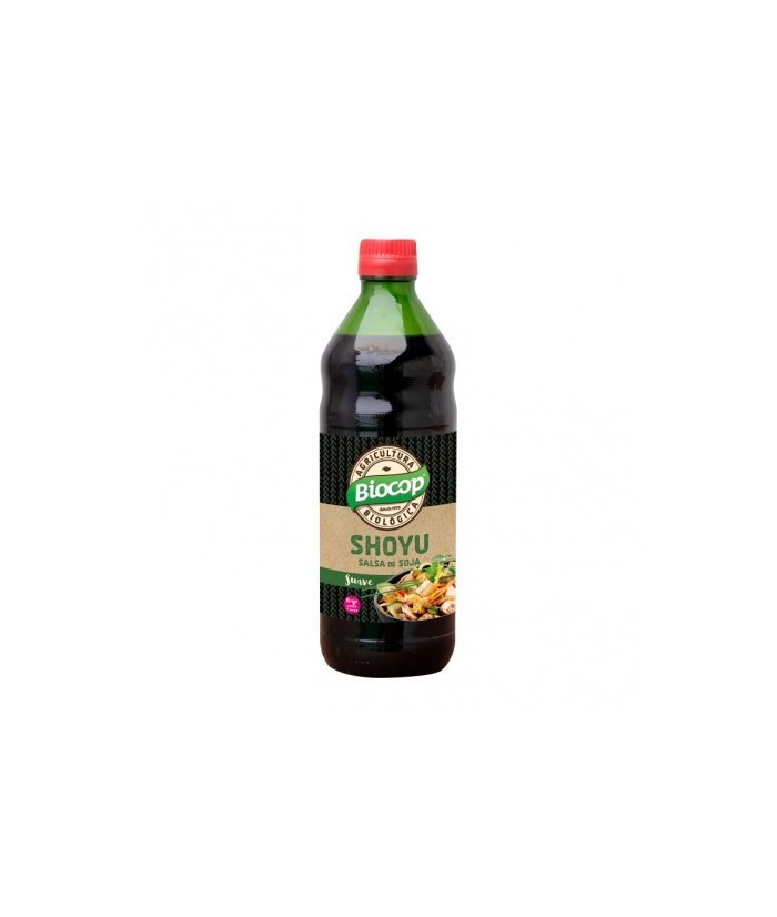 Salsa de soja con trigo de sabor suave y mediterráneo, ideal en la cocina. Ayuda a potenciar los sabores Método tradicional jap