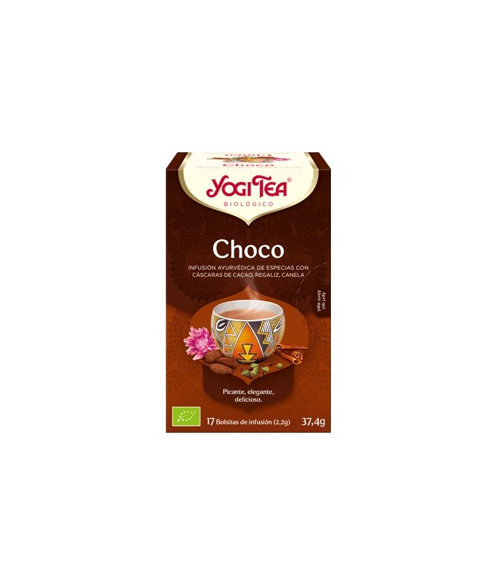 Cáscara de cacao*, canela*, regaliz*, algarroba*, cebada malteada*, cacao magro en polvo*, cardamomo*, jengibre*, clavo*, aceit