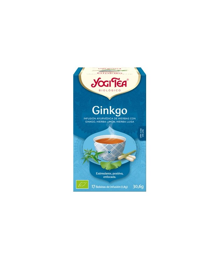 Ginkgo*, jengibre*, hierba limón*, regaliz*, menta piperita*, hierba luisa*, albahaca*, melisa*, cardamomo*, pimienta negra*
