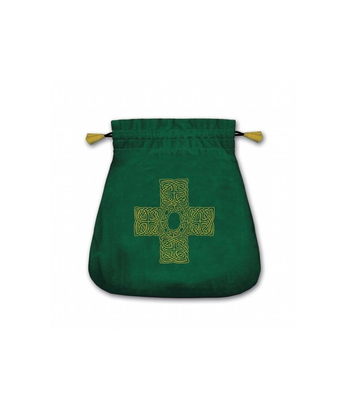 Bolsa Tarot Terciopelo Verde 20,5 x 20 cm (Motivo Cruz Celta) *
Ref.: TB30