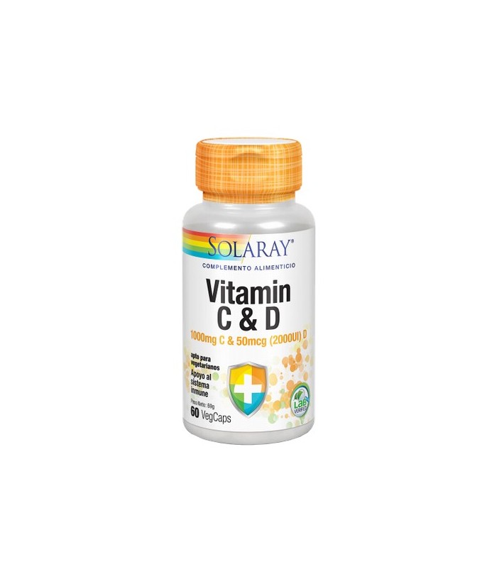 CONTENIDO MEDIO (POR VEGCAP)
Vitamina C (ac. Ascórbico)100mg
Vitamina D3 (Colecalciferol) 50mcg
INGREDIENTES
Vitamina C (ac