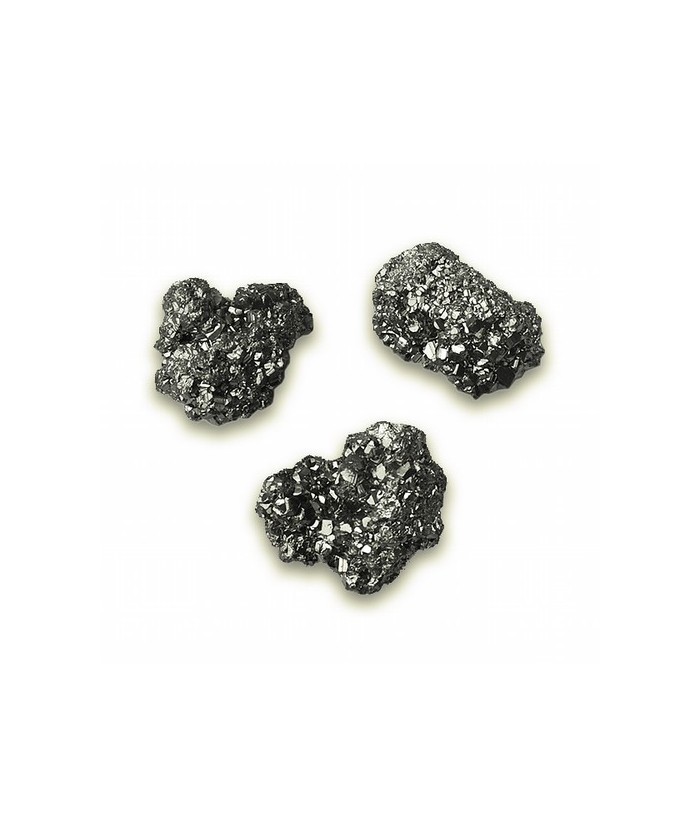 Trozos de pirita cristalizada, calidad alta,  procedente de Perú.Alto Brillo de los ejemplares.

Tamaño: 2-4 cm. aprox.