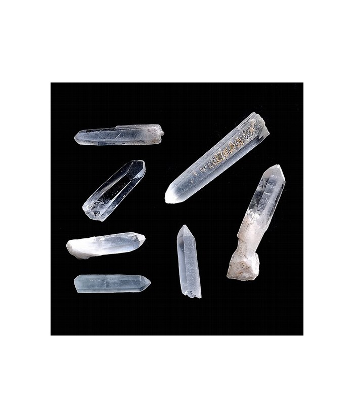 Puntas de cristal de roca tamaño mini (20-40mm aprox. y grosor 5-6mm).

Procedencia: Madagascar

PRECIO  VENTA POR 1kg (200