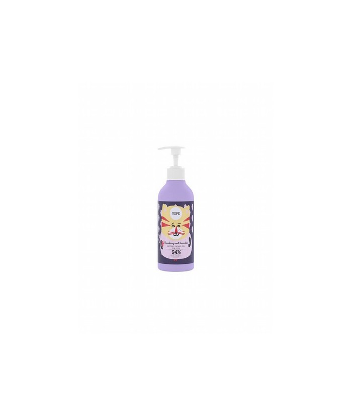 Gel de ducha natural para niños a partir de 3 años. Contiene un elemento limpiador suave, ingredientes botánicos beneficiosos y