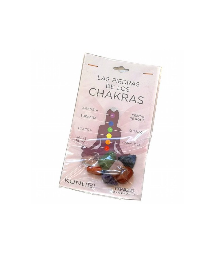 
2.50 
Set con los minerales de los 7 chakras en mineral rodado.

Chakra significa "rueda" en Sánscrito. Este término se u