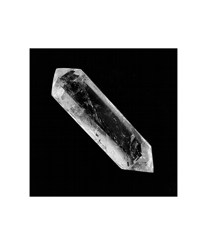 Punta Biterminada de Cristal de Roca procedente de Madagascar.
Peso: Hasta 50 grs. /pieza. 