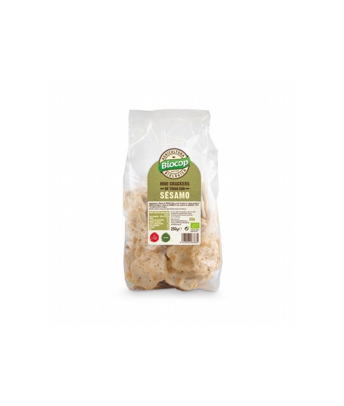 BIOCOP

Mini crackers de TRIGO con SÉSAMO. Finos y crujientes. Sin ningún tipo de levadura. Una alternativa creada para aport