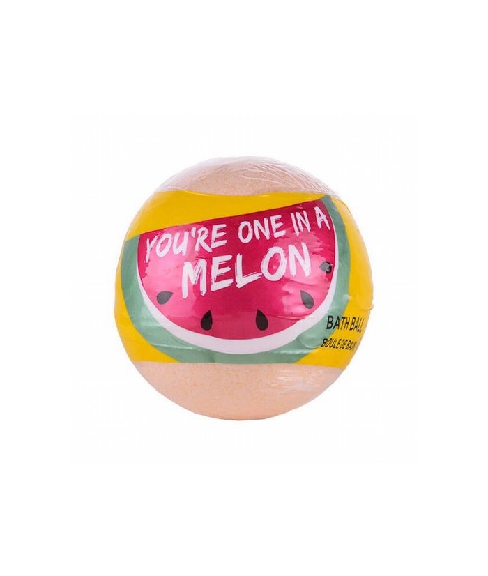 ¡Una fiesta única! con esta bomba de baño efervescente, You're One in a Melon.

Modo de empleo: dejar caer la bomba suavement
