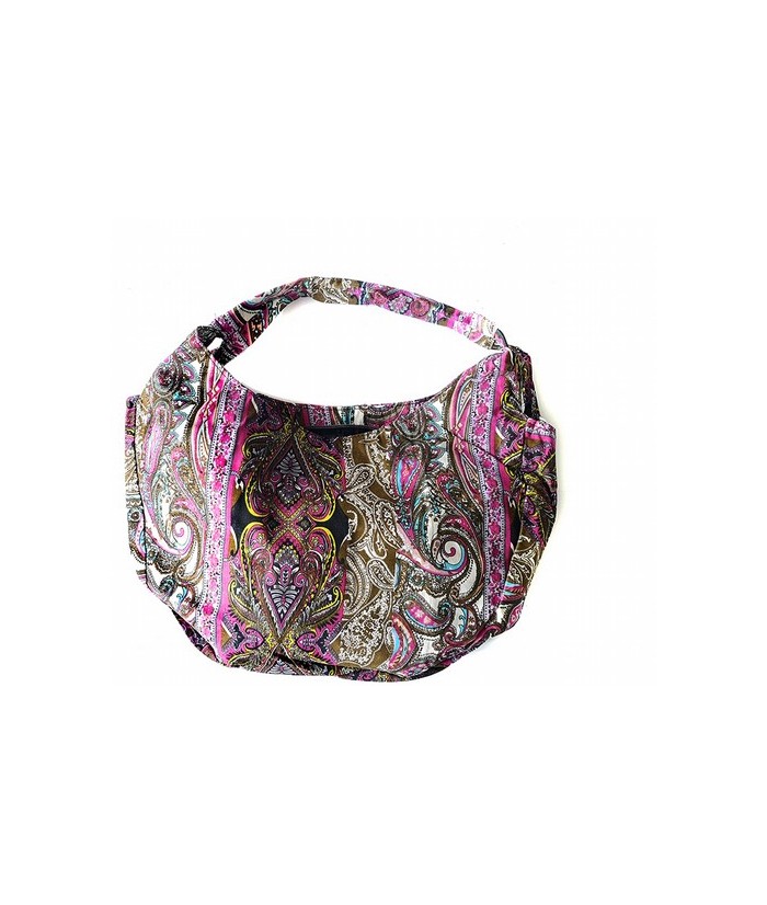 Bolso de Tela estampada de color roja.