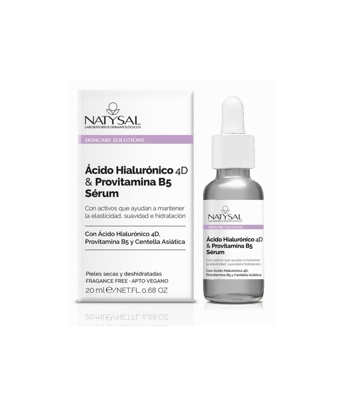 Este sérum combina 4 ácidos hialurónicos de diferentes pesos moleculares y diferentes propiedades que permiten formar una red t