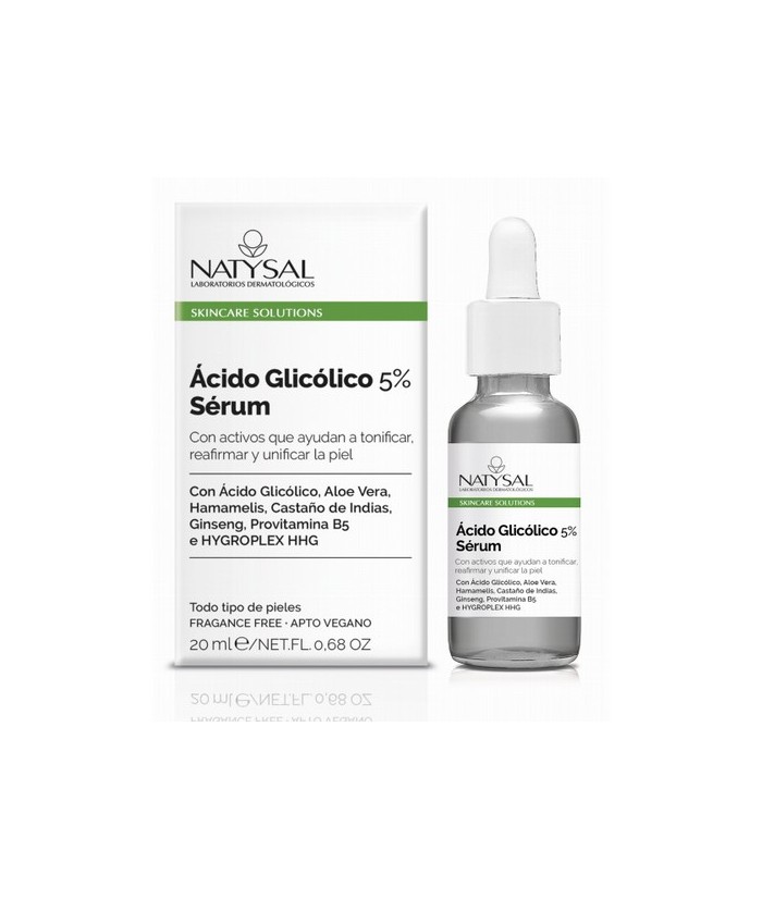 El ácido glicólico es un alfahidroxiácido de origen natural de gran poder hidratante, exfoliante y regenerador" que actúa en t