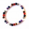 Pulsera elástica de chakras semipulidos de 6mm y acero.

Se presenta con caja exclusiva.