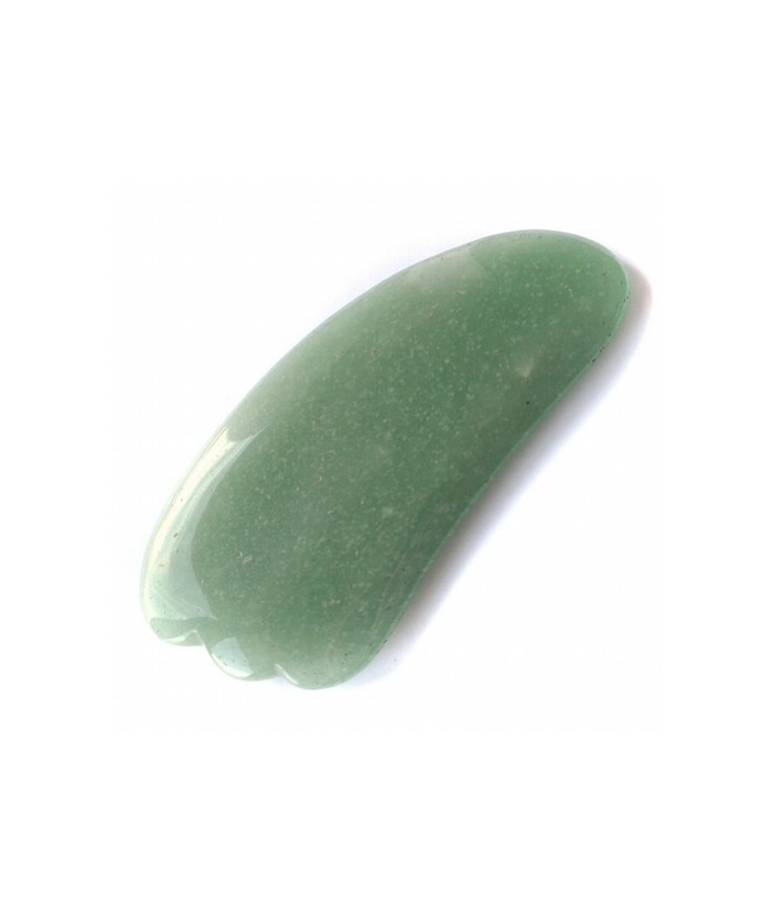 Masajeador Gua Sha de Aventurina Verde.

Medidas: 105 x 50 mm