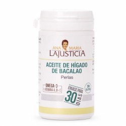 ACEITE DE HÍGADO DE BACALAO
90 perlas
|

30 días
Complemento alimenticio rico en vitamina A y D, asi´ como en a´cidos gras