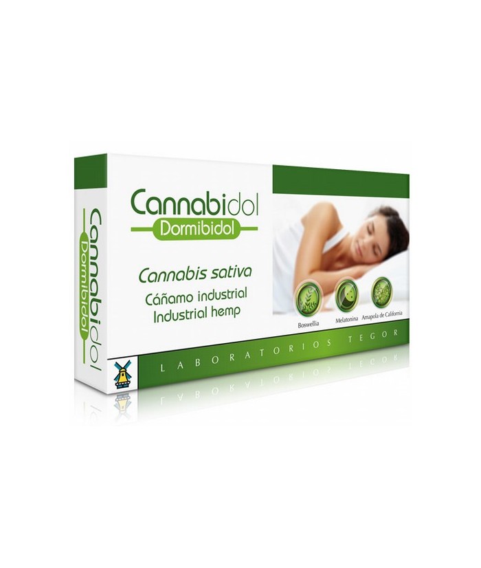 Complemento a base de plantas naturales para facilitar la inducción y mantenimiento del sueño al contener melatonina, en person